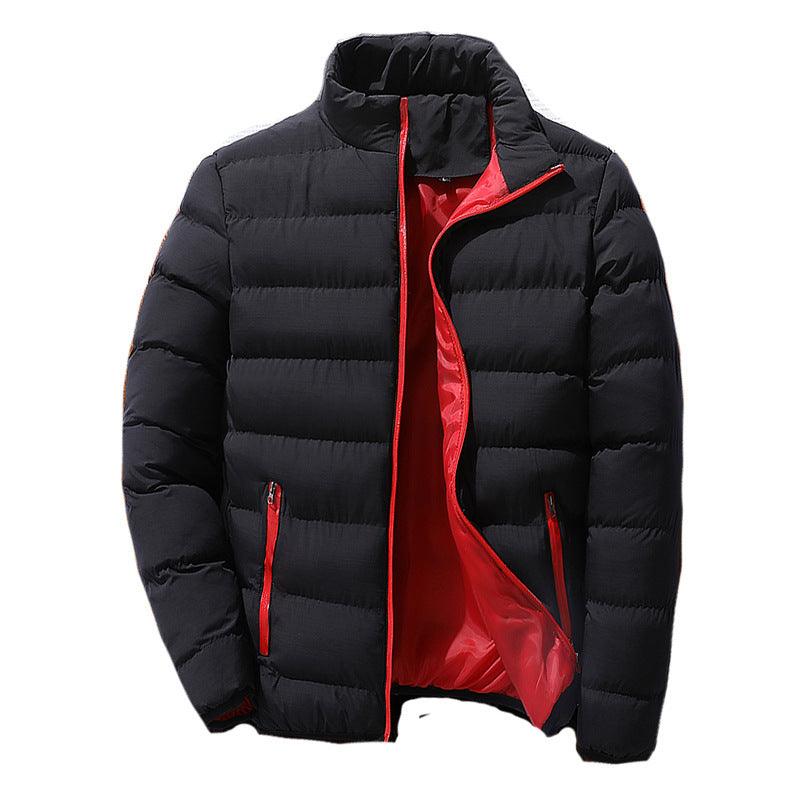 Men's padded stand collar sports jacket