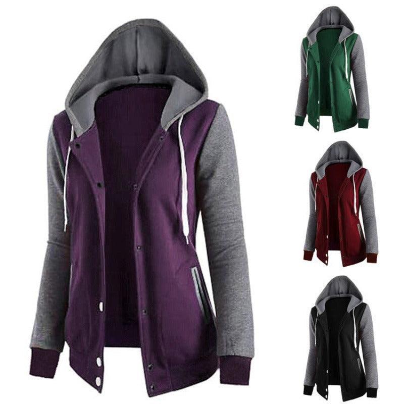 Women Button Down Long Hoodie Jacket - Glooosy Store