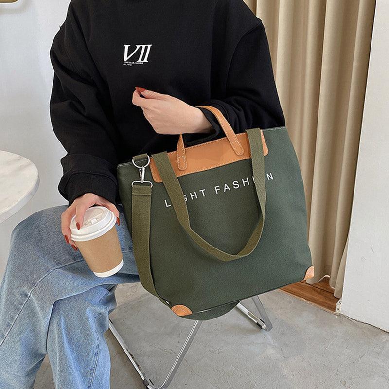 Women's large crossbody tote bag