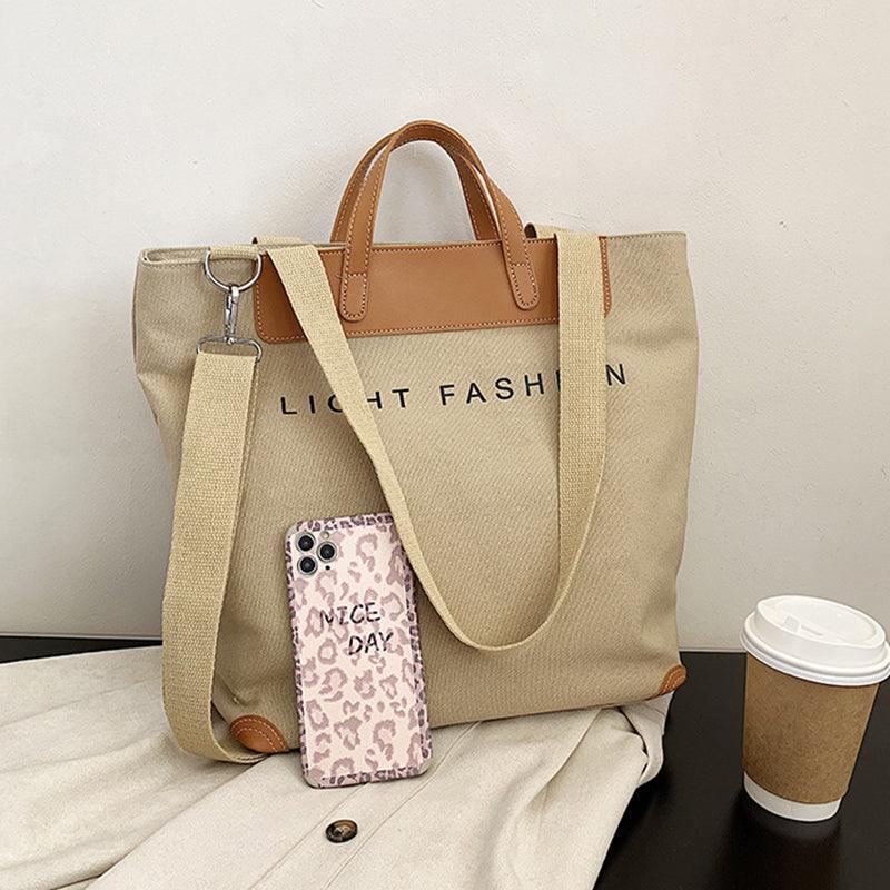 Women's large crossbody tote bag