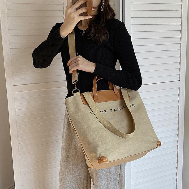 Women's large crossbody tote bag