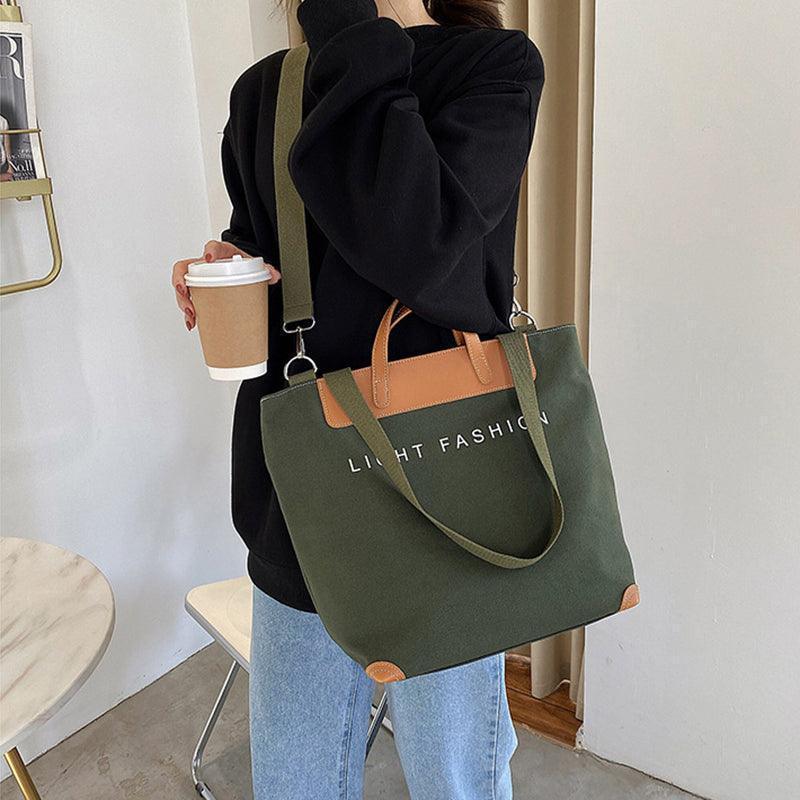 Women's large crossbody tote bag