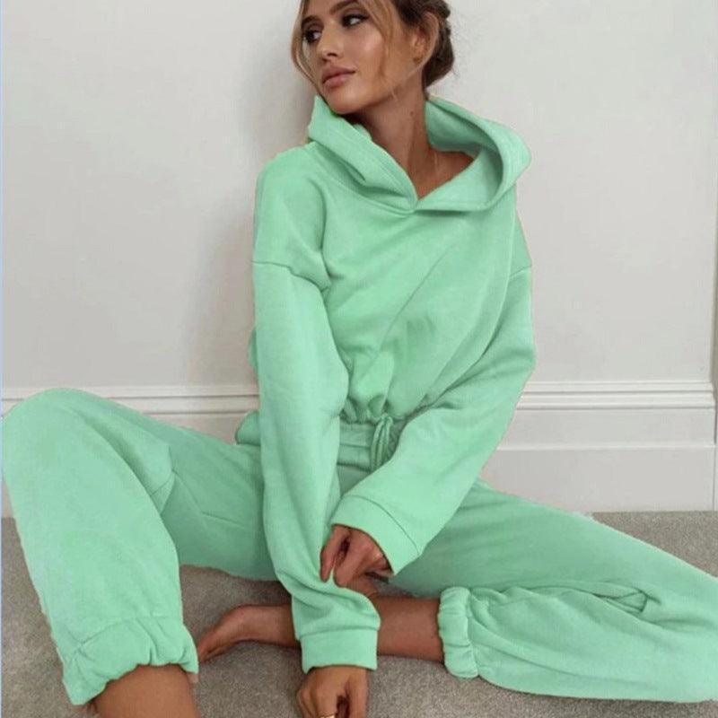 Women's hoodie and jogger outfit