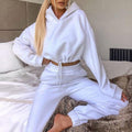 Women's hoodie and jogger outfit
