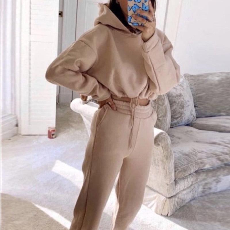 Women's hoodie and jogger outfit