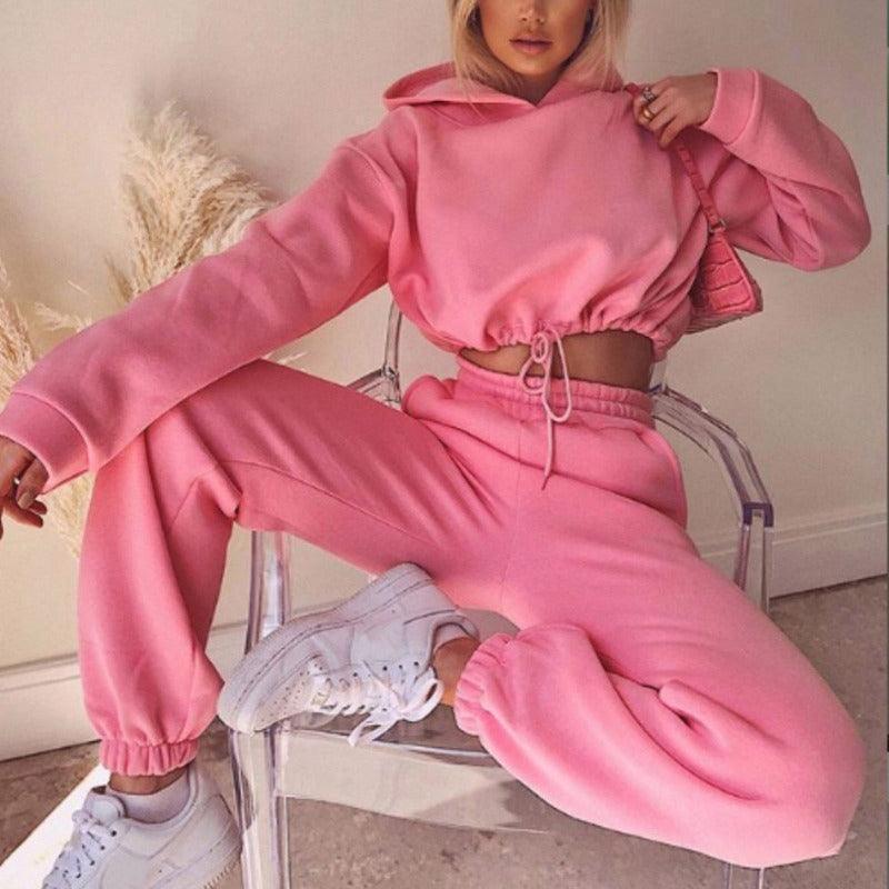 Women's hoodie and jogger outfit