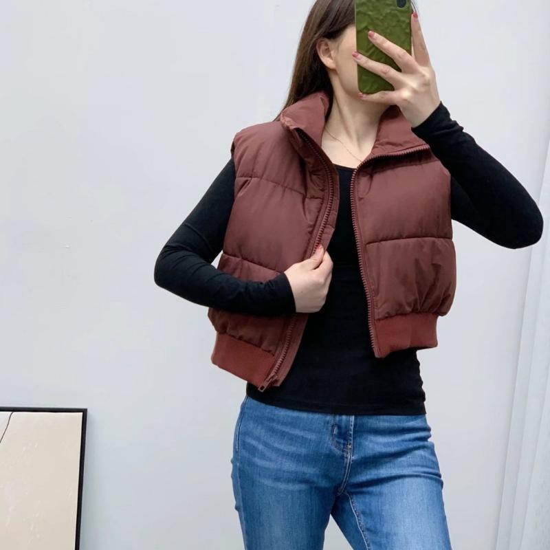 Women's Fashion Casual Padded Short Jacket Vest - Glooosy Store