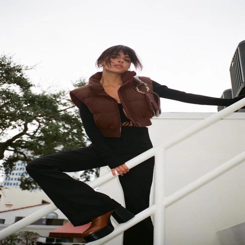 Women's Fashion Casual Padded Short Jacket Vest - Glooosy Store