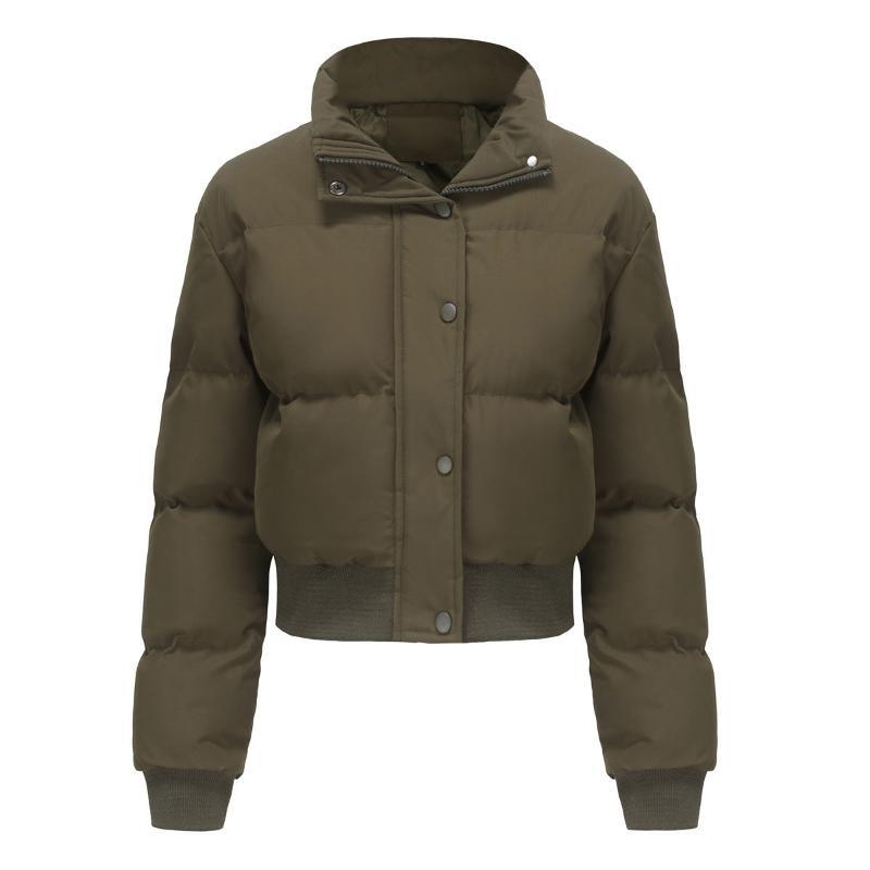 Women's short padded puffer jacket