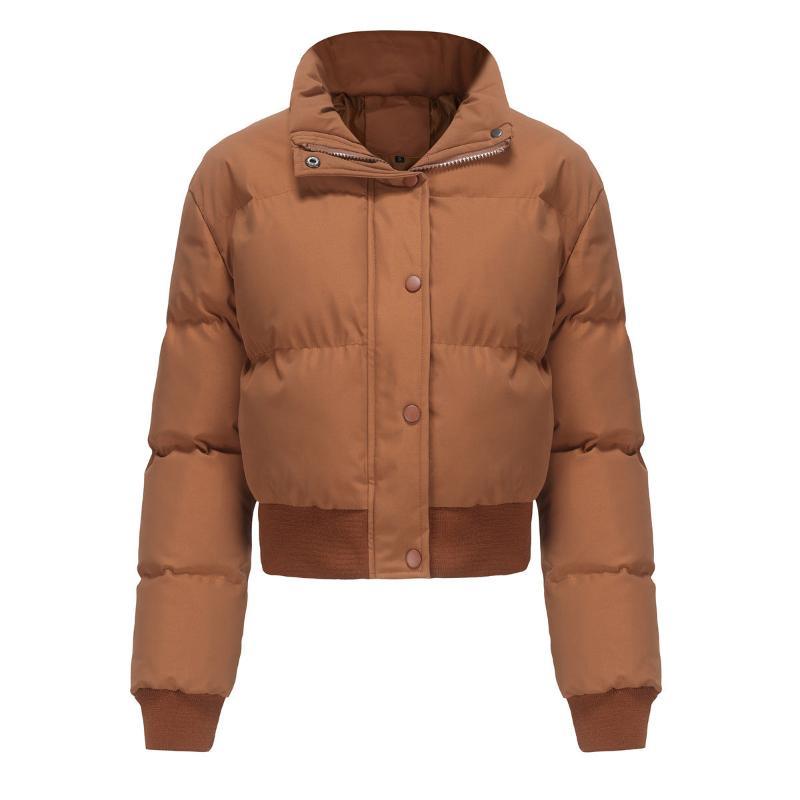 Women's short padded puffer jacket
