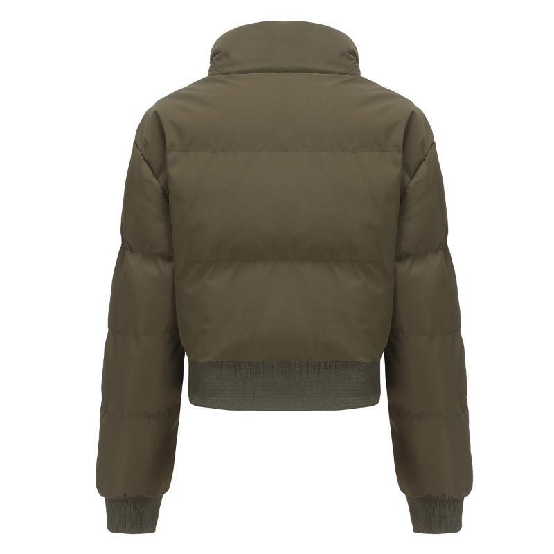 Women's short padded puffer jacket