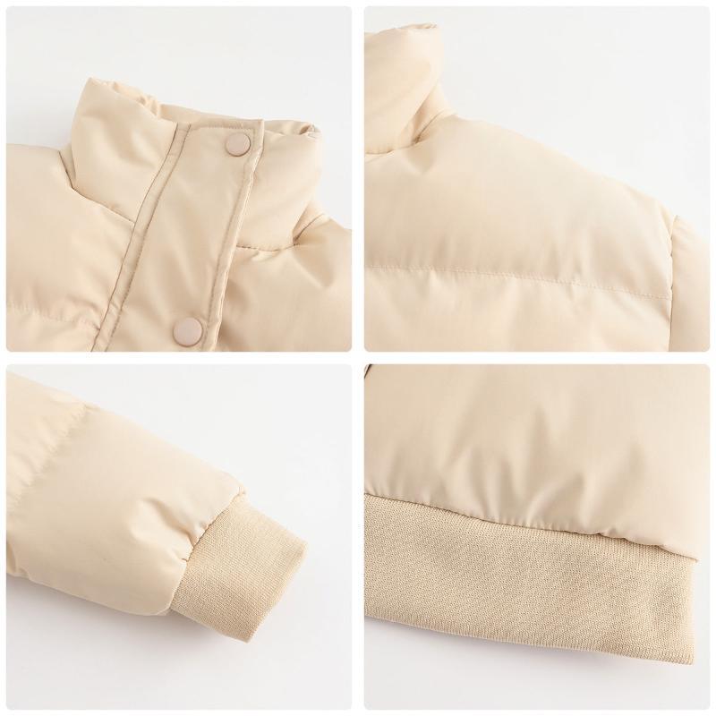 Women's short padded puffer jacket