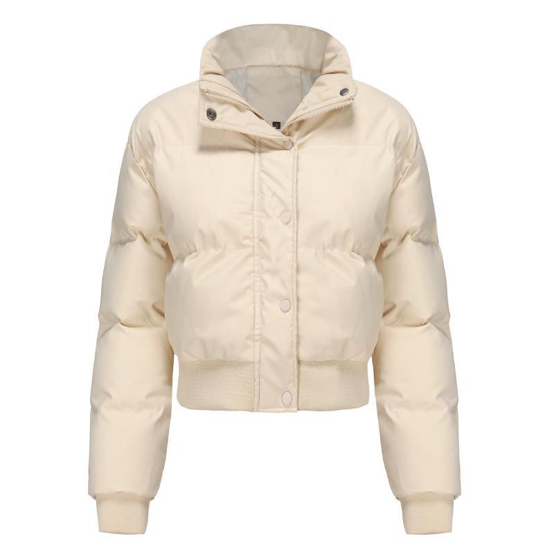 Women's short padded puffer jacket