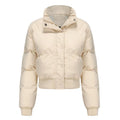 Women's short padded puffer jacket