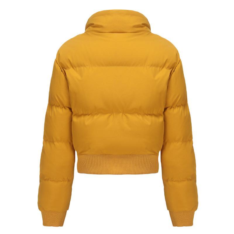 Women's short padded puffer jacket