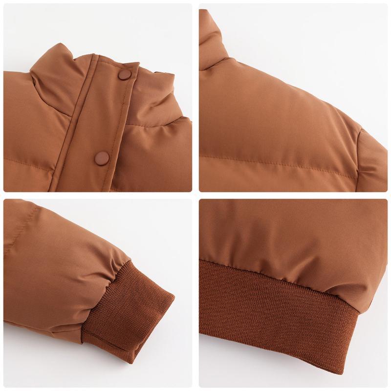 Women's short padded puffer jacket