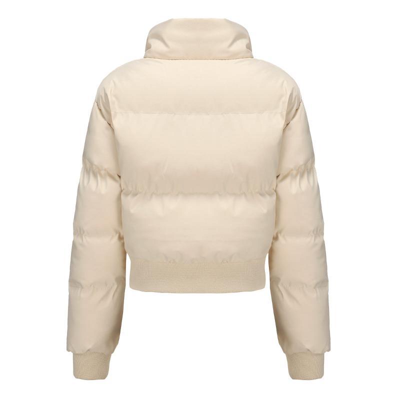 Women's short padded puffer jacket