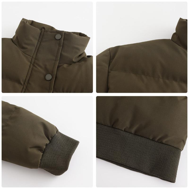 Women's short padded puffer jacket