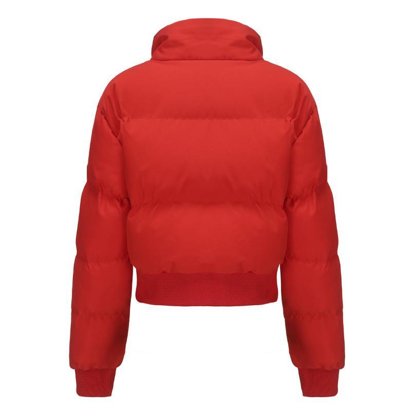 Women's short padded puffer jacket