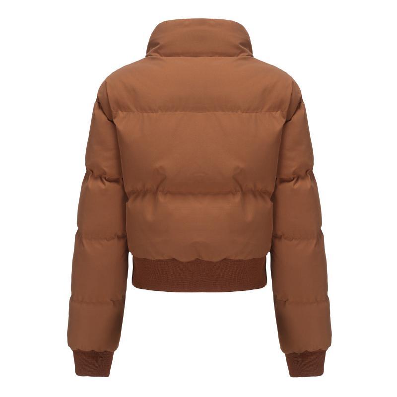Women's short padded puffer jacket