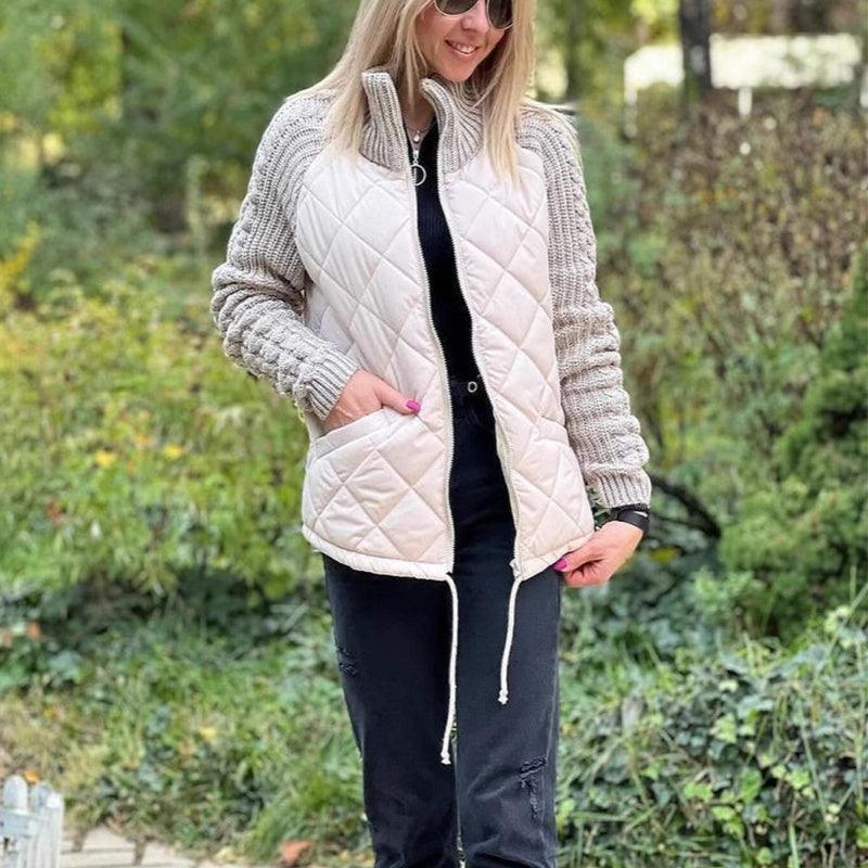 Women's button-up knitted jacket
