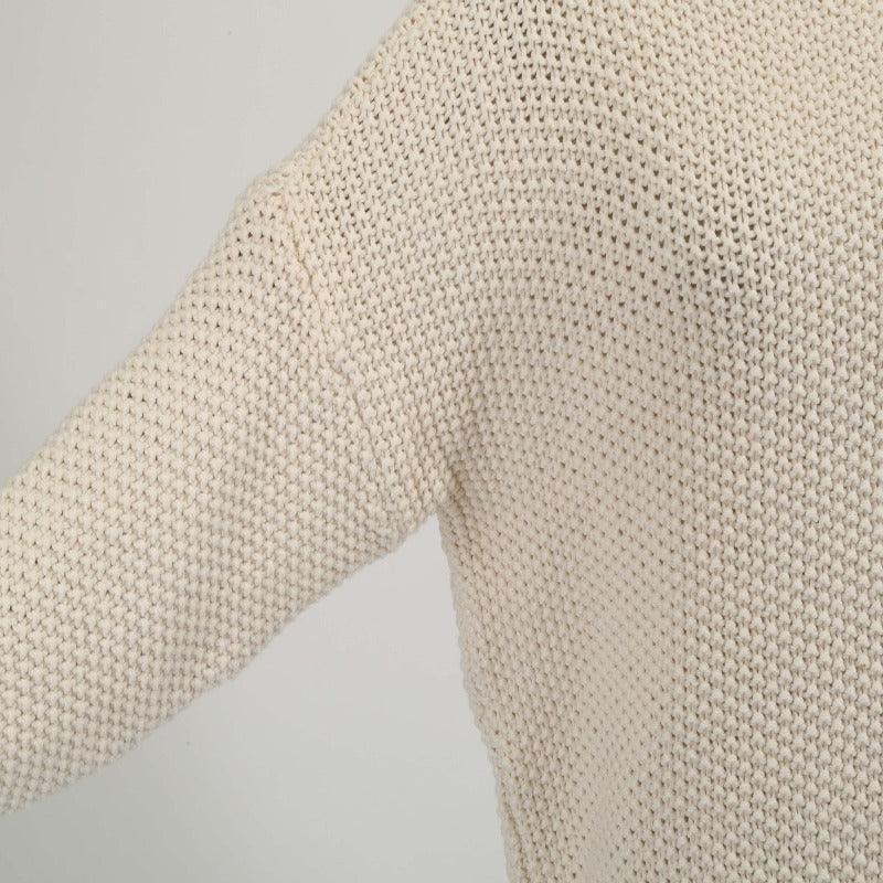 Women Thick Thread Turtleneck Knitted Pullover - Glooosy Store