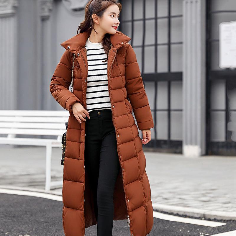 Women's long padded slim jacket